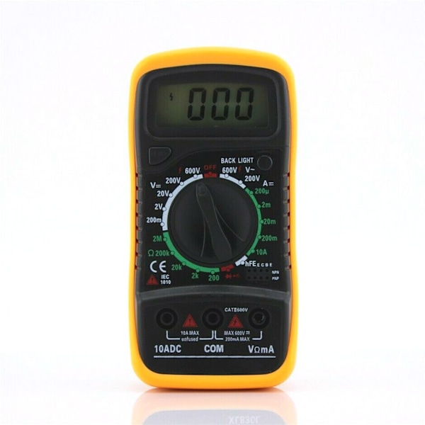 XL830L Digitalt Multimeter, Multifunksjonell Håndholdt Digital Display Buzzer Meter
