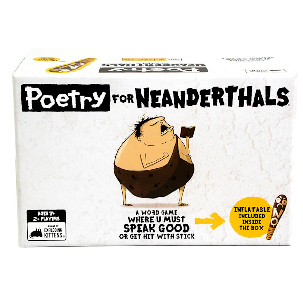 Poesi for neandertalere fra Exploding Kittens familiespill