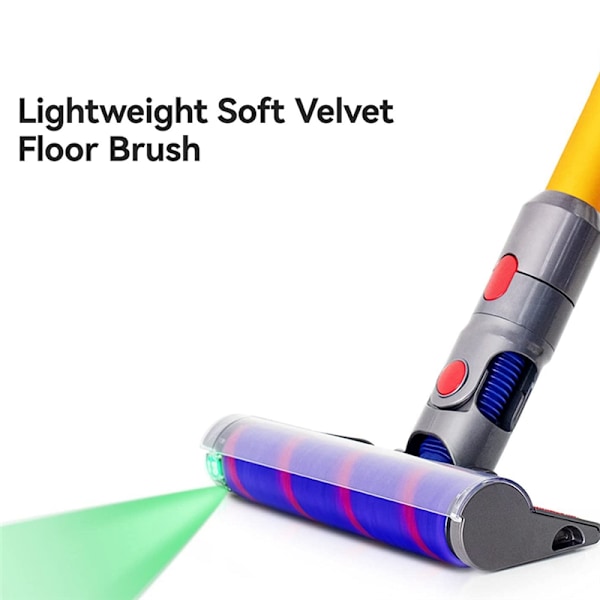 Børste for Dyson V10 V8 V7 V11 V15 Direct Drive Støvsuger Turbobørste med Hurtigutløser for Rengjøring av Tepper