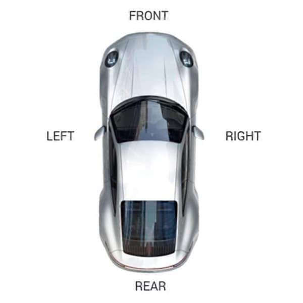 Dekorativ list for bakre støtfanger for Mercedes C207 E200 E220 E250 E350 Left
