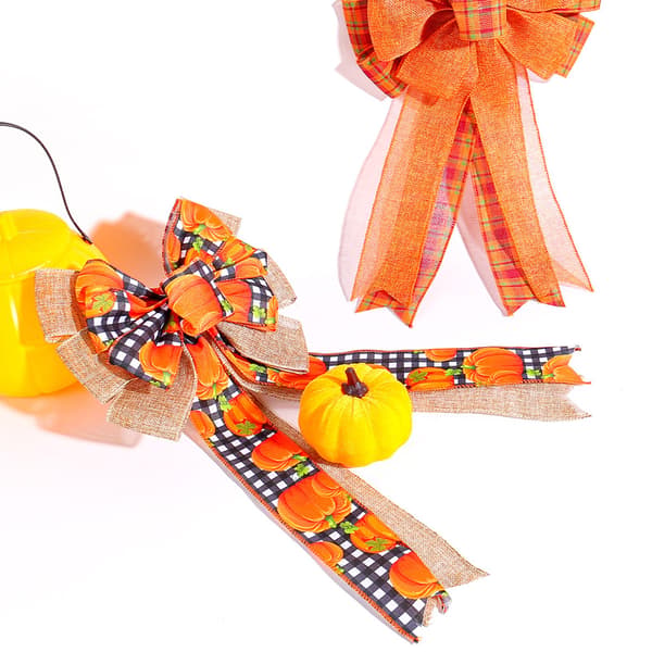 2 stk. gresskar- og sommerfugldekorasjon, Halloween-festutstyr, høstdekor til hjemmet 6pcs