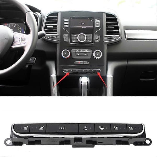 For Renault Espace Koleos Megane Inst ent Panel Multifunksjonsnøkkel Sete Varmesbryter ECO Start St