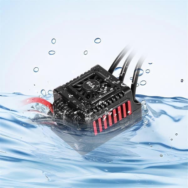 Sensoriton harjaton vedenpitävä auto ESC 60A XT60-liitin