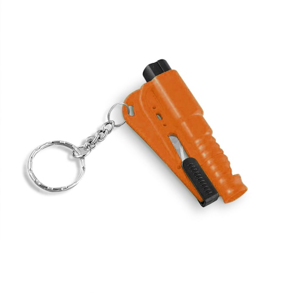 Auton hätätyökalu - Ikkunavasara ja turvavyönleikkuri Orange