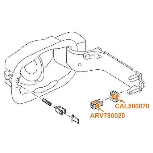 1Set Gas Bränsle Lucka Lås Clip Fjäder Reparationssats för Land Rover Lr3 Lr4 Range Rover Sport LR Discover