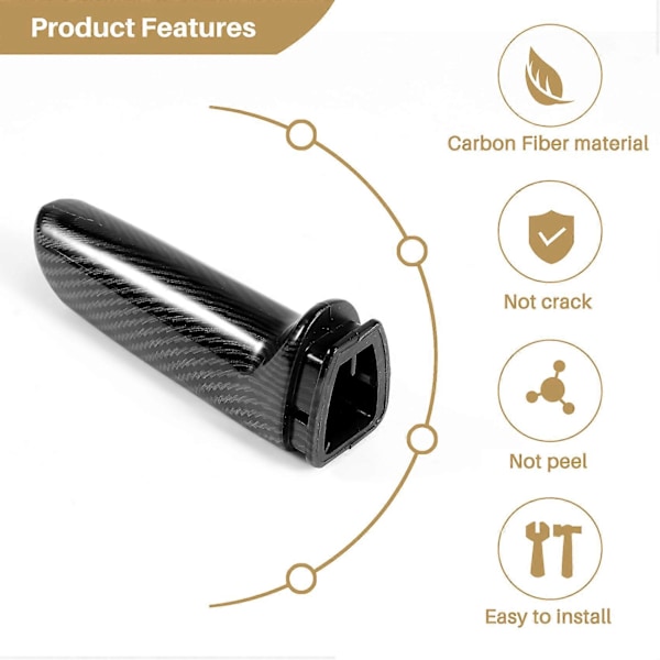 Til Bmw E46 E90 E92 E60 E39 F30 F34 F10 F20 Tilbehør Universal Carbon Fiber Bil Håndbremsegreb C