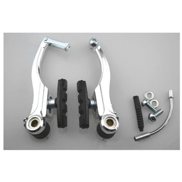 V-broms Fram & Bak Bromsoksverktyg Delar Set, Cykeltillbehör Aluminiumlegering Broms Cykelutrustning Cykelbroms A Silver