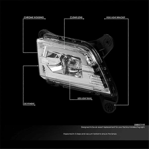 Frontfanger Tåkelys LED Kjørelys Tåkelys for Chevrolet Silverado 2019-2021 Left