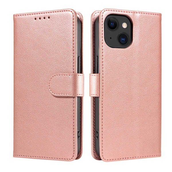 Varkaudenestolla varustettu nahkainen puhelinkotelo, läppäkansi, sopii useisiin iPhone-malleihin Rose Gold iPhone XR
