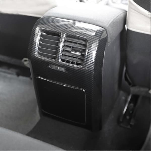 Kolfiber Bakre Luftutsläpp Ventilations Trim Skydd Kåpa Anti-Spark Panel för Golf 6 MK6 - 2008-2012
