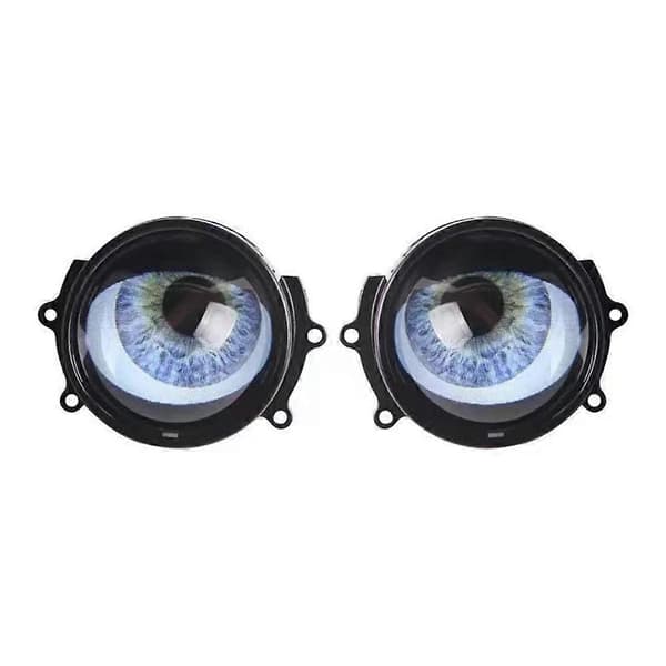 Universal 3-tommers bil LED Devil Eyes Dynamisk Øye Frontlykt Mangekyo Sharingan Eagle Eye Lampe WIFI Con with Lens