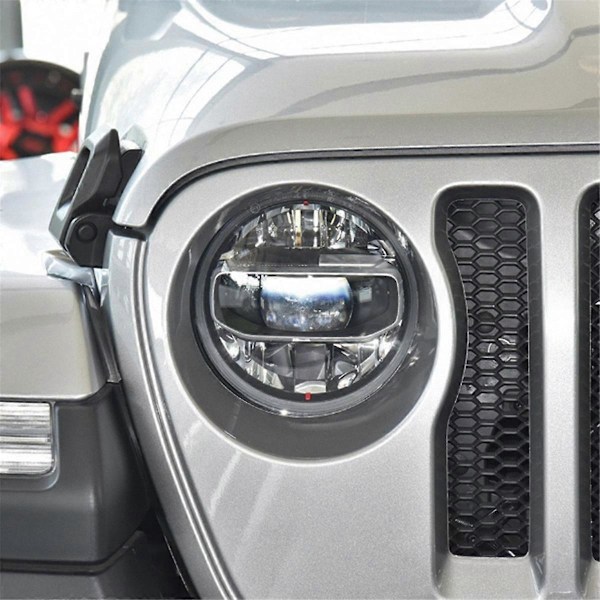 Bil Framlykt Linsskydd Förälder Mask Huvud Lampa Skal för Jeep Wrangler JL 2018