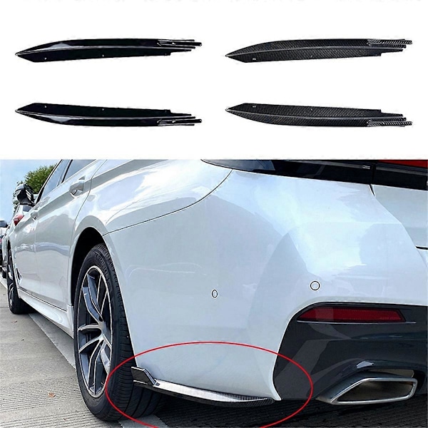 Bakre stötfångare läpp vinkel diffusor splitter spoiler skydd för BMW- 5-serie G30 M-Tech 525I 530I 540