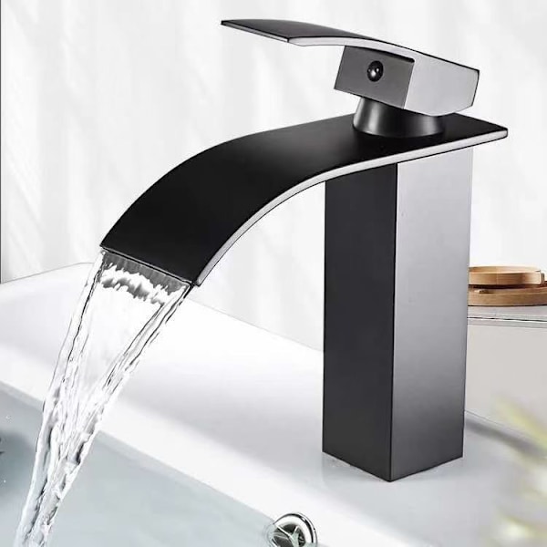Sort Maple Foss Armatur i Rustfritt Stål Plastic material B