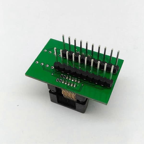 TSSOP20 Brenneblokk SSOP20 ST Chip Test Socket Programmeringsadapter OTS28-0.65-01