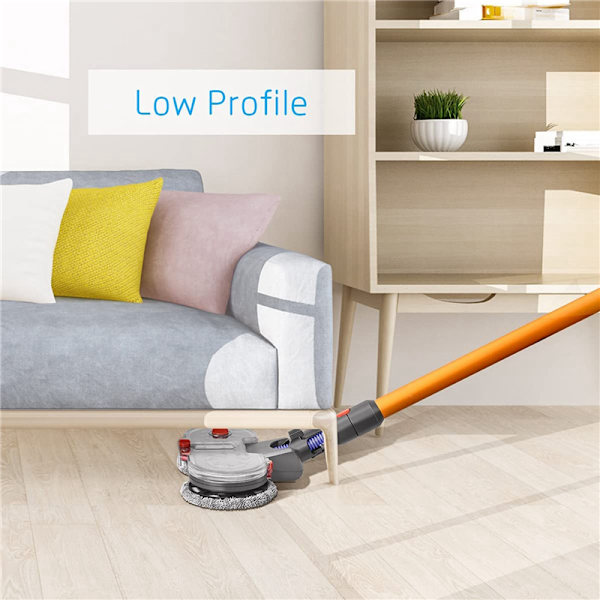 Elektrisk moppefeste for Dyson V7 V8 V10 V11 V15 støvsuger, inkludert avtakbar vanntank