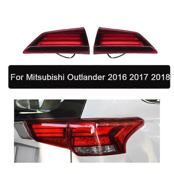 Bil Innvendig Side Baklykt Bremselys Blinklys for Mitsubishi Outlander 2016 2017 2018 Left