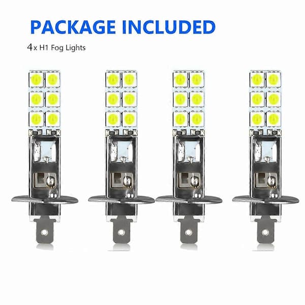 8 stk. H1 6000K Superhvite 80W LED-frontlyspærer Sett Tåkelys Kjørelys