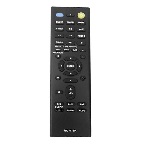 RC-911R Fjernbetjening til Onkyo TX-NR656.RC-911R 928R TX-Rz810 TX-NR575E TX-NR578 TX-DS787 TX-N black