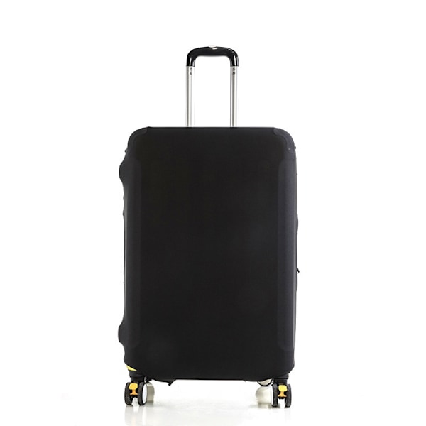 Ensfarvet kuffertbeskyttelsescover egnet til 18-28 tommer kufferter, primært elastisk materiale XL Black