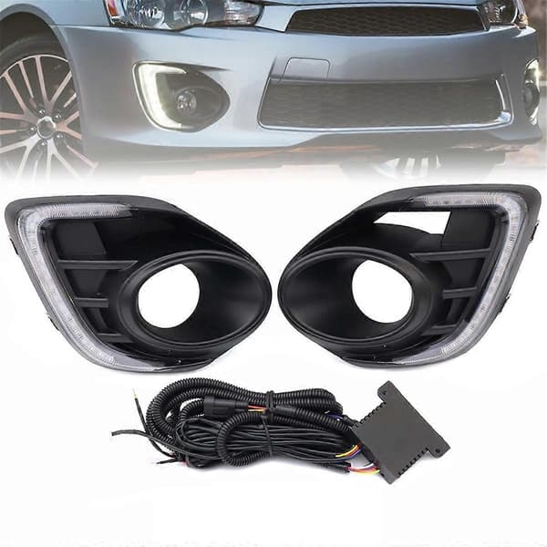 For Mitsubishi Lancer 2016-2019 LED Kjørelys DRL Blinklys Tåkelys Biltilbehør