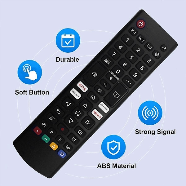 AKB76040301 Korvaava kaukosäädin LG Smart LED LCD -televisioille 32LM577BPUA 50UP7000PUA 60UP7670PUB 32LM577BZUA 8 black