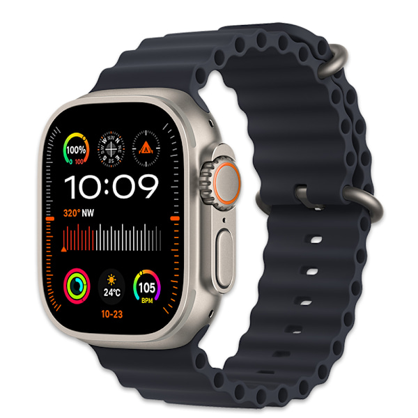 HK9 Ultra 2 Max Smartklokke, AI Kunstig Intelligens Enhet, Hjertefrekvensdeteksjon, Informasjonspåminnelse, 1GB, AMOLED, 2024 Ny Orange