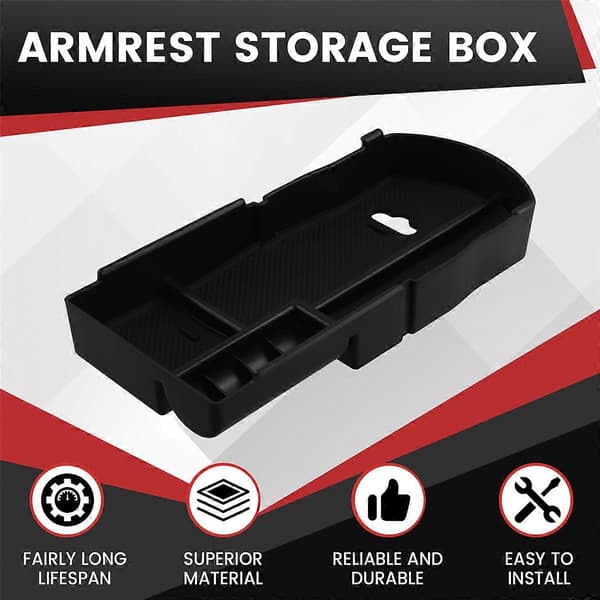 Oppbevaringsboks for midtkonsoll armlene i bil, for Toyota Prius 2012-2015