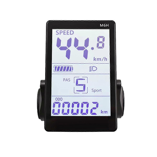 M6H Sähköpyörän LCD-näyttömittari Kojelauta 24V-60V Universaali Sähköskootterin LCD-paneelinäyttö sähkölaitteille