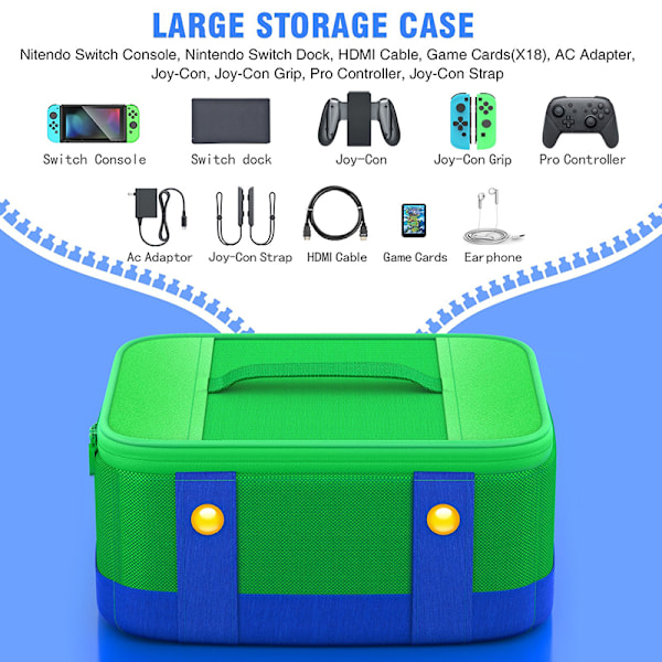 Stor Förvaringsväska för Switch, Reseväska för OLED Pro-konsol, Switch-tillbehör Switch Bag Red
