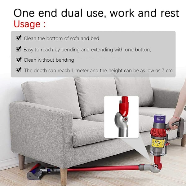 Bundadapter til Dyson V7 V8 V10 V11 V15 Quick Release Adapter Værktøj Bundadapter 967762-01 Rengøringsværktøjer til hjemmet