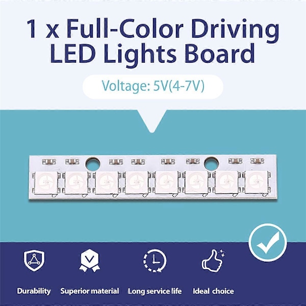 8 x WS2812B 5050 RGB Drivende LED Lys Board Strip Indbygget Fuld Farve Til NAZE32 CC3D