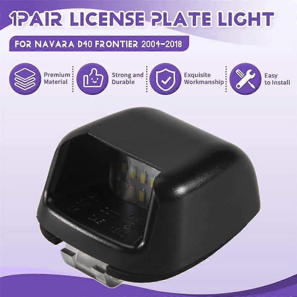 LED Nummerpladelys til Nissan Navara D40 Frontier 2004-2018