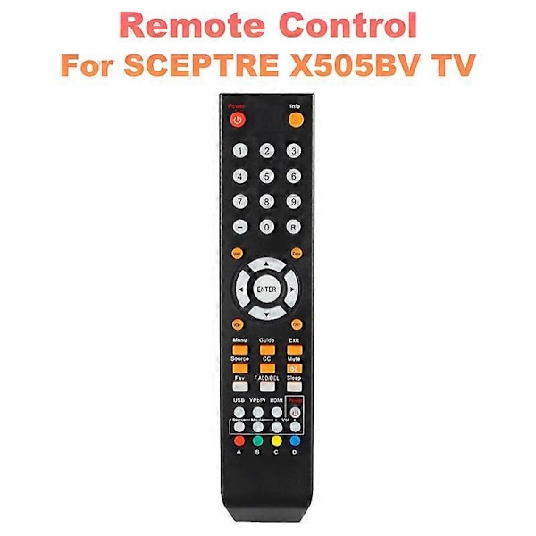 Fjärrkontroll för SCEPTRE X505BV TV-fjärrkontroll black