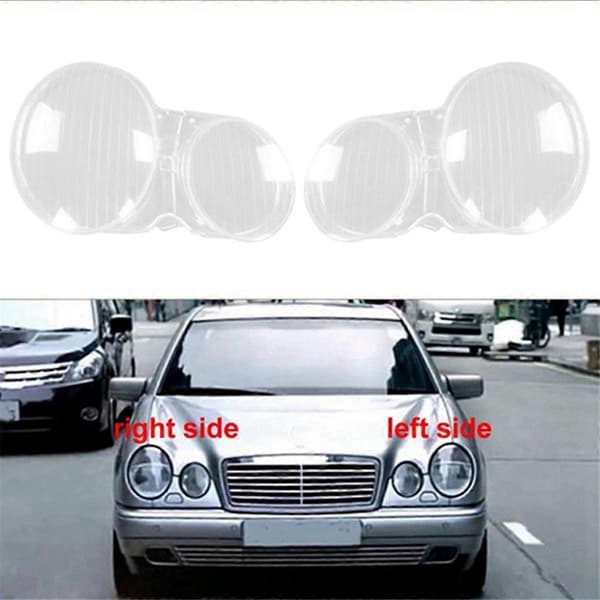 För Mercedes-Benz W210 E200 E220 E230 E350 1995-2003 Strålkastarglas Kåpa Linsskydd
