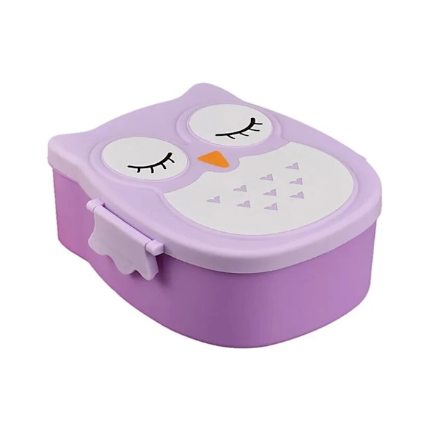Hjerteformet oppbevaringsboks med rom og lokk for barn 1pc PURPLE