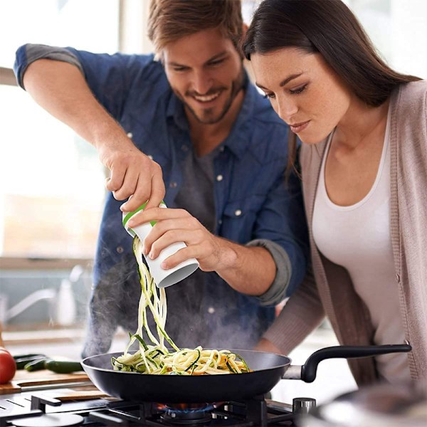 Lmetjma Rustfritt Stål Maple Spiralizer for Grønnsaker og Frukt, Miljøvennlig og Holdbart Kjøkkenverktøy for Gulrotpastamaskin KC0335