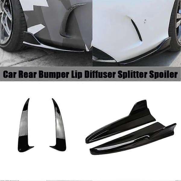 For C-Class W205 C180 C200 C300 C43 C63 2015-2021 Bakre Støtfanger Leppe Diffuser Splitter Luftventil Trim