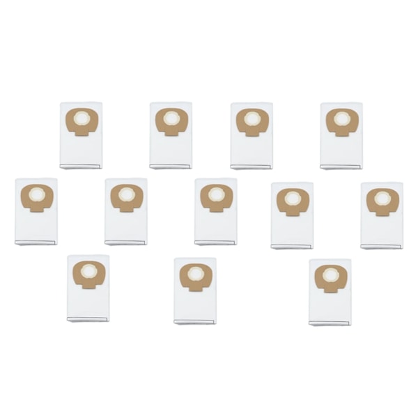 12 stk. erstatningsdeler støvsugerposer for Makita VC2010L VC2512L VC2012L VC3011L VC3012L robotstøvsuger del feiemaskin White-12PCS