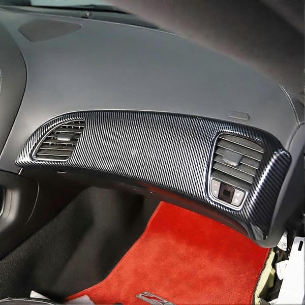 Dashboard Panel Dekorationsdæksel Trim til Chevrolet Corvette C7 2014 2015 2016 2017 2018 2019 Tilbehør