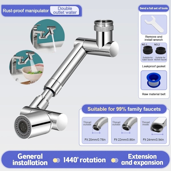 Svingbar messing servantkran i keramisk retrostil universal tap-a
