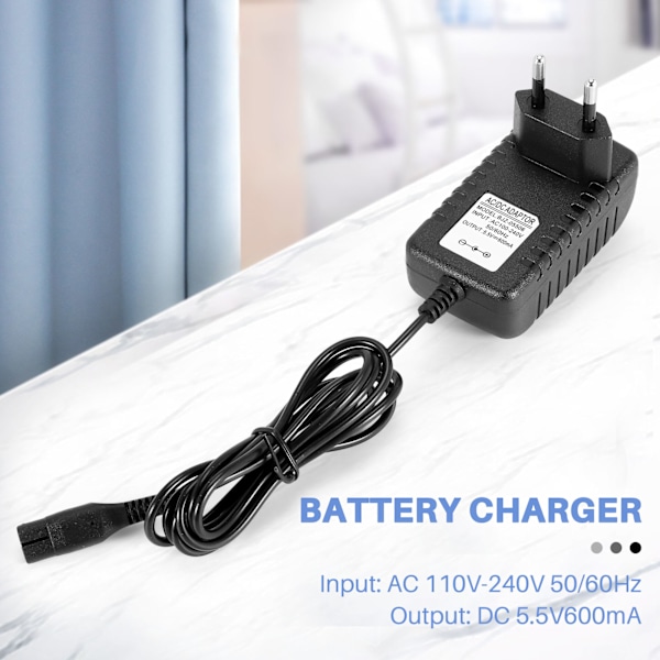 Bærbar lader for Karcher Wv50 Wv55 Wv60 Wv70 Wv75 & Wv2 Wv5 vindusvasker plugg batterilader - EU-plugg