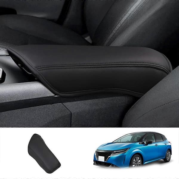 Bil Konsol Armstöd Panel Pad Skydd Förtjockad Mikrofiber Läder Skyddande Trim för Nissan Note E13 2