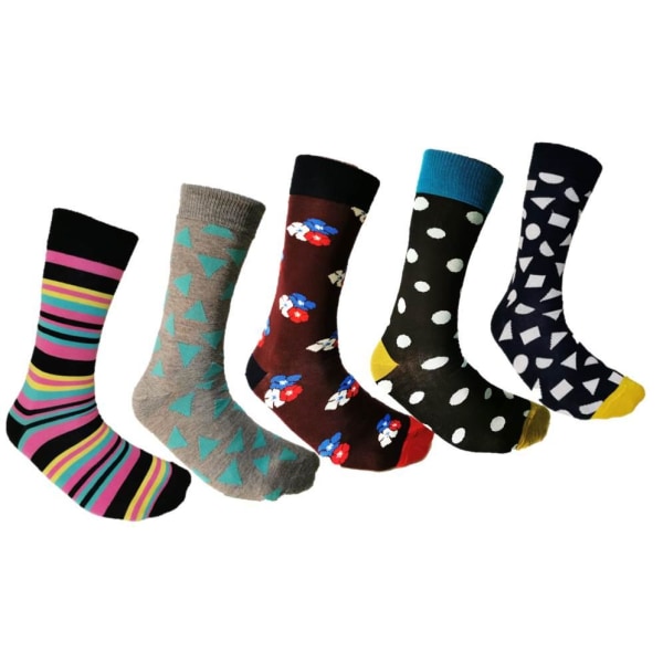 Färgglada Strumpor 10 Par -Socks  Storlek 40-45 multifärg one size