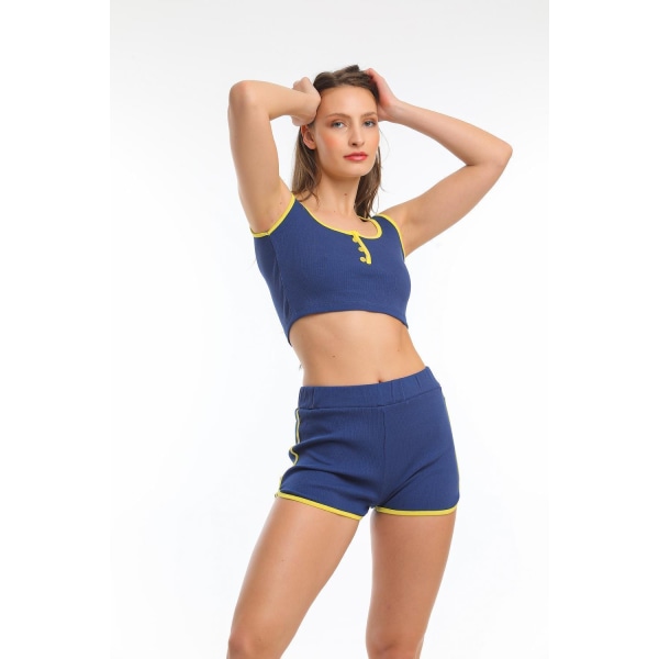 Crop top och shorts set- Högstaberg MultiColor XL