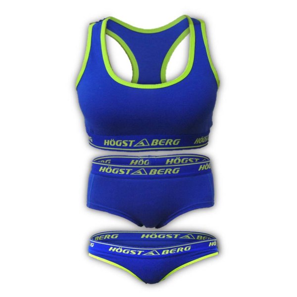 Högstaberg Set  Bustier+Boxer trosor+Tanga Blue XL