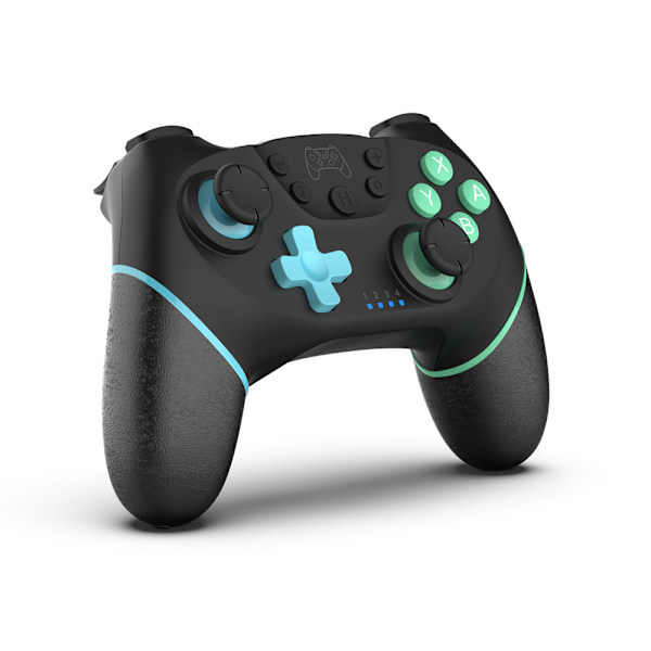 Trådlös Joystick-kontroll Switch Fjärrkontroll Gamepad Joystick Programmerbar Trådlös Kontroll för Nintendo Switch/Lite/Switch OLED blue-green