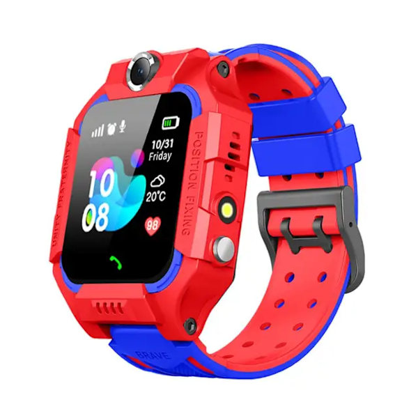 Z6 Barn SOS Smart Klocka IP67 Vattentät SIM-kort Barnklocka GPS Tracker Anti-förlorad Smart Armband För IOS Android PK Q12 Q50 Red