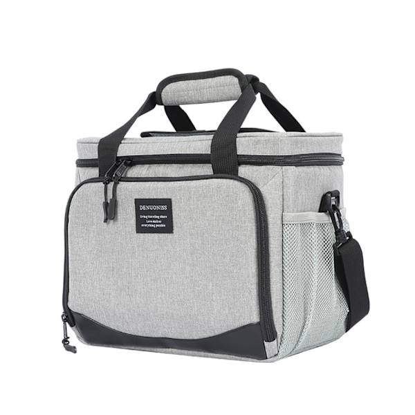 13L Isolerad Termisk Kylväska Lunchlåda Väska För Arbete Picknickväska Bil Bolsa Kylskåp Portabel Axelväska Gray