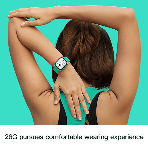 Smartklocka för kvinnor, pulsmätare, sömnövervakning, IP67 vattentät, sportklocka för damer, vackert armband för Android IOS Green